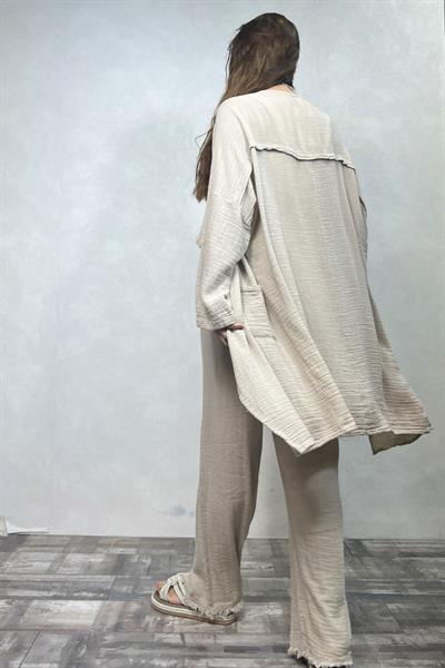 Freya Kaftan Beige - Bej