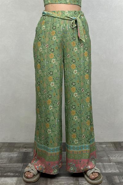 Gypsy Bohem Pantolon - Yeşil