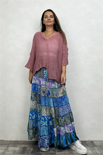 Gypsy Patch İpek Etek-Nueve
