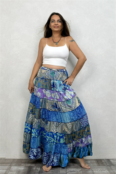 Gypsy Patch İpek Etek-Nueve