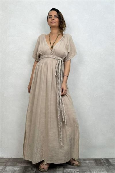Blanca Helen Duo Elbise - Stone Taş Rengi