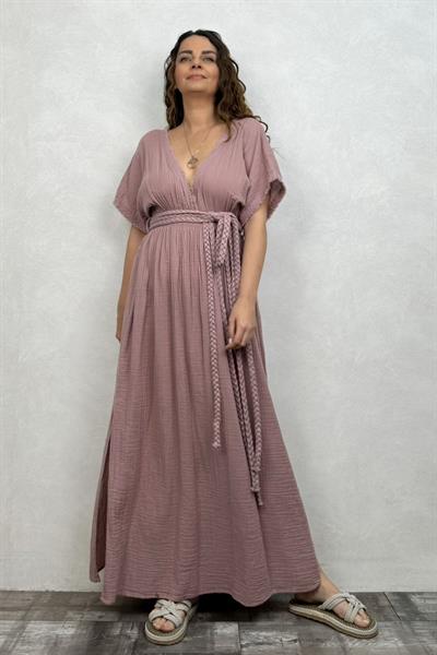 Blanca Helen Duo Elbise - Wood Rose Yaban Gülü