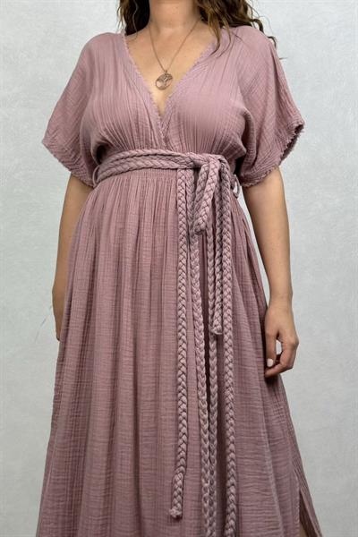 Blanca Helen Duo Elbise - Wood Rose Yaban Gülü
