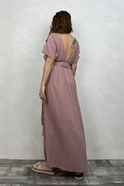 Blanca Helen Duo Elbise - Wood Rose Yaban Gülü