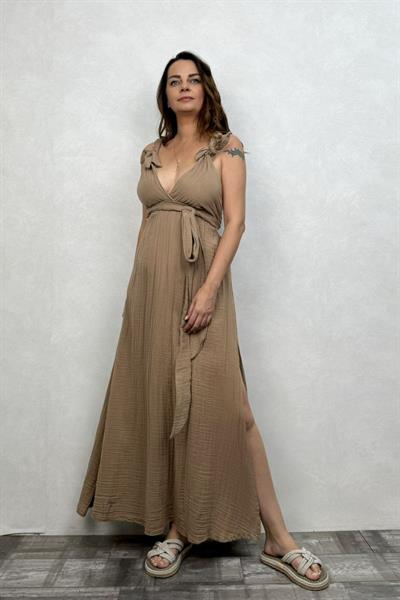 Blanca Ibiza Elbise Praline - Kahve