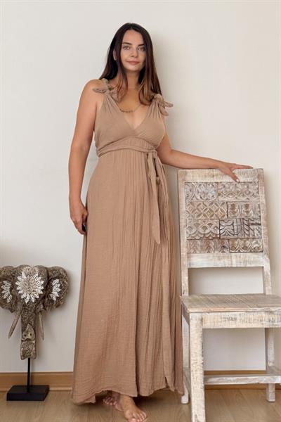 Blanca Ibiza Elbise Praline - Kahve