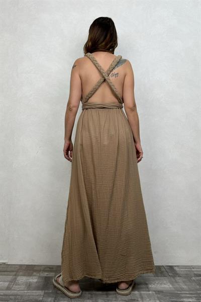 Blanca Ibiza Elbise Praline - Kahve