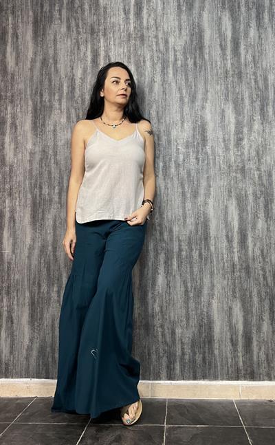 İp Askılı Mily Bluz - Açık Gri