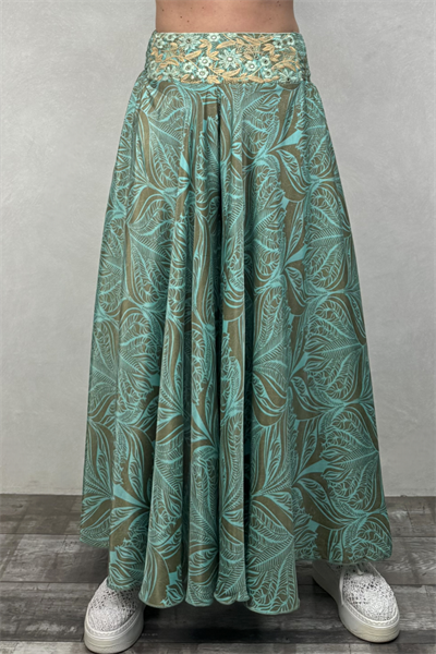İpek Pantolon Etek - Mint