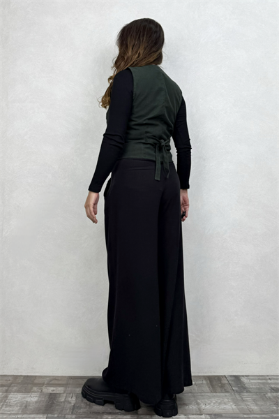 Juana Kaşe Yelek - Acı Yeşil