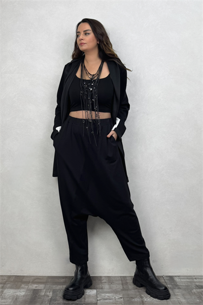 Lamante  Zoi Şalvar - Siyah
