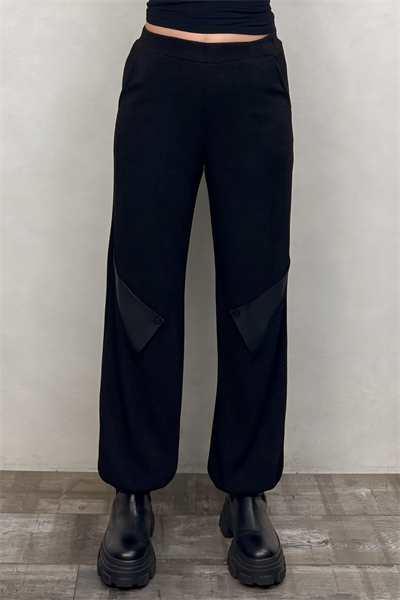 Lamante Riga Triko Pantolon - Siyah