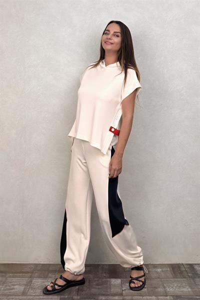 Lamante Rudy Modal Pantolon - Beyaz