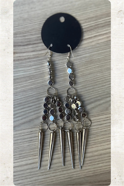 Lamante Sallanan Küpe- Silver