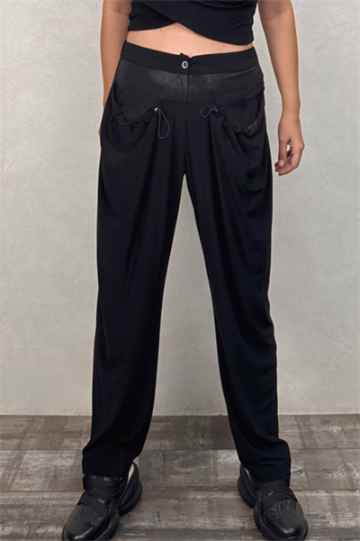 Lamante Slash Pantolon - Siyah
