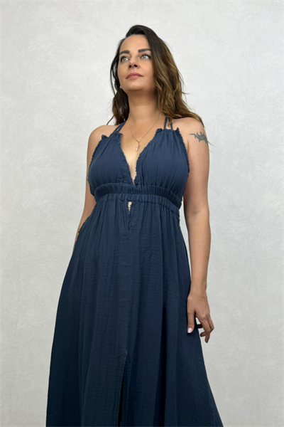 Blanca Lilith Elbise- Midnight Navy Petrol