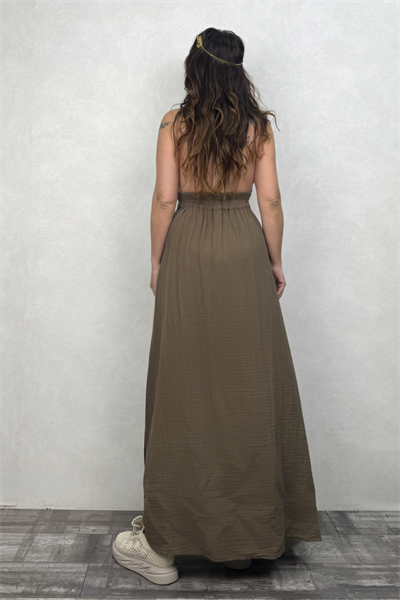 Blanca Lilith Elbise - Neutral Brown Doğal Kahve