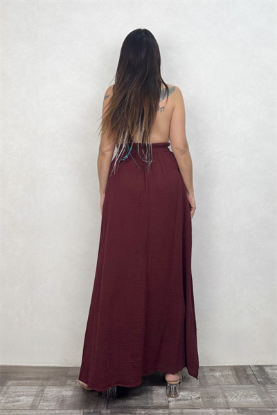 Blanca Lilith Elbise - Ruby Wine Bordo