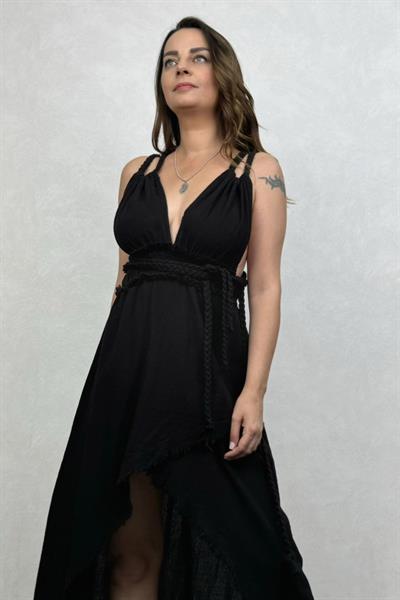 Blanca Lykia Elbise - Siyah