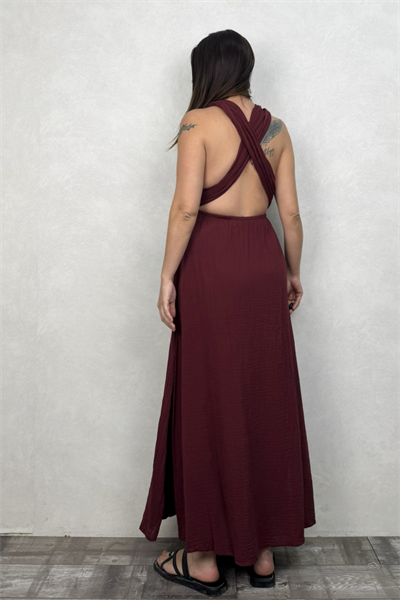 Blanca Meis Elbise - Ruby Wine Bordo