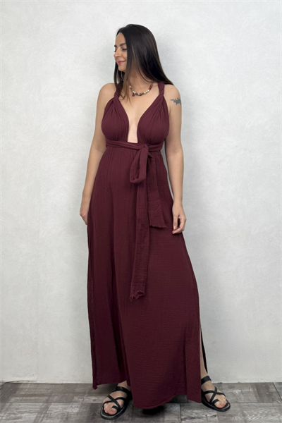Blanca Meis Elbise - Ruby Wine Bordo