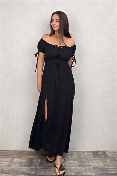 Blanca Melena Elbise - Siyah