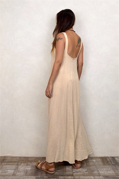 Blanca Minerva Elbise - Bej