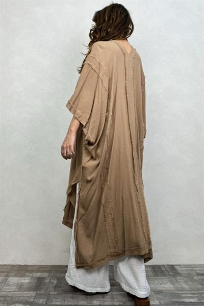 Moneta Uzun Kaftan  Praline - Kahve