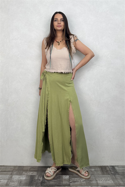 Natura Anvelop Pareo Etek Sage Green -Yeşil