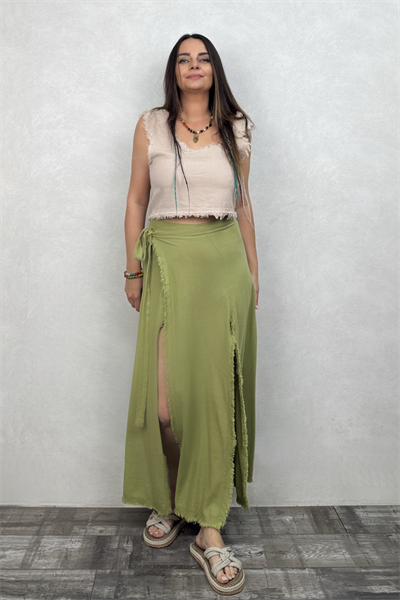 Natura Anvelop Pareo Etek Sage Green -Yeşil