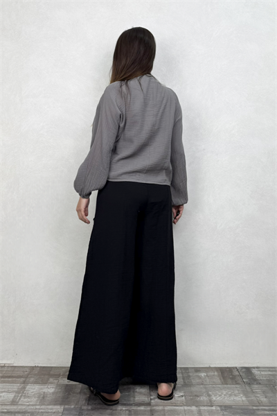 Neptün Müslin Bağlamalı Dark Grey - Gri