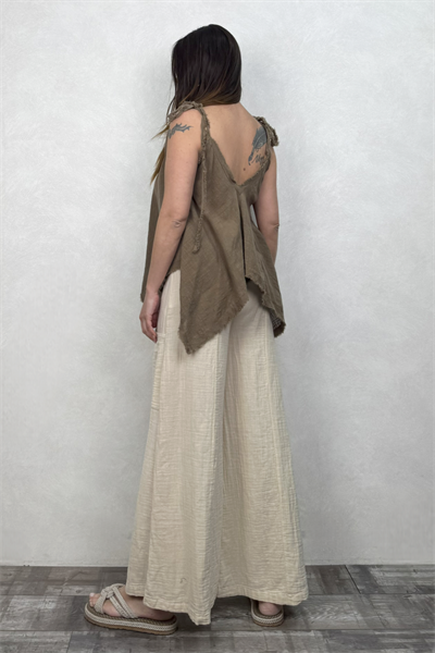 Peneis Müslin Bluz Neutral Brown - Doğal Kahve