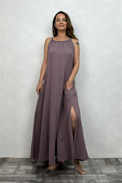 Blanca Perit Elbise - Twilight Alacakaranlık Mor