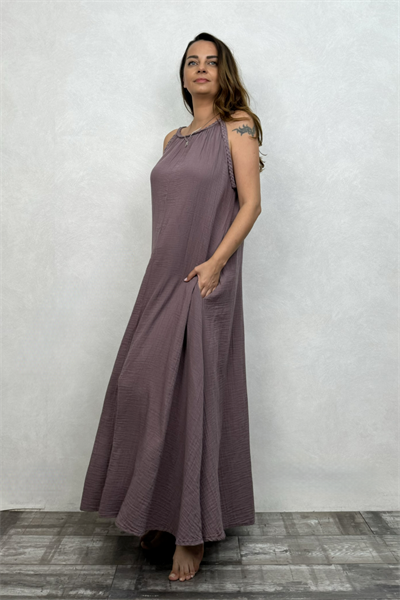 Blanca Perit Elbise - Twilight Alacakaranlık Mor