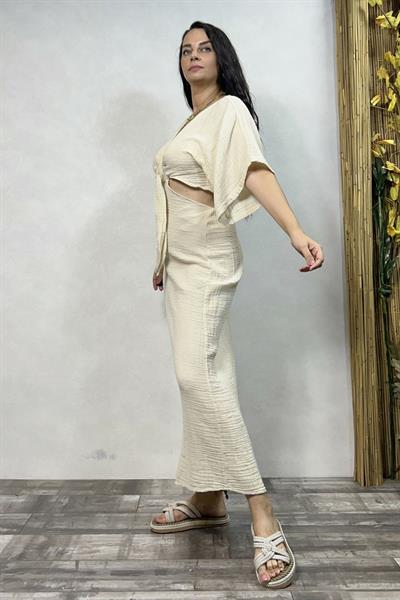 Blanca Priam Elbise - Bej