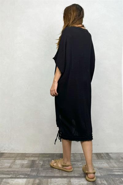 Blanca Rodos Elbise - Siyah