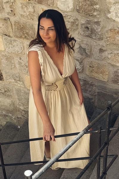 Blanca Şahmeran Elbise - Bej