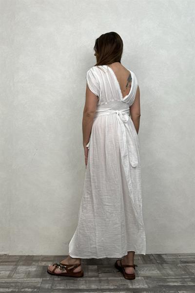 Blanca Şahmeran Elbise - Beyaz