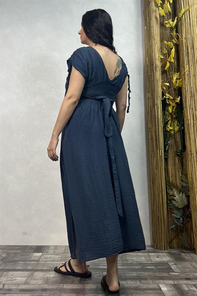 Blanca  Şahmeran Elbise - Midnight Navy Lacivert