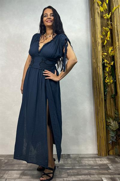 Blanca  Şahmeran Elbise - Midnight Navy Lacivert
