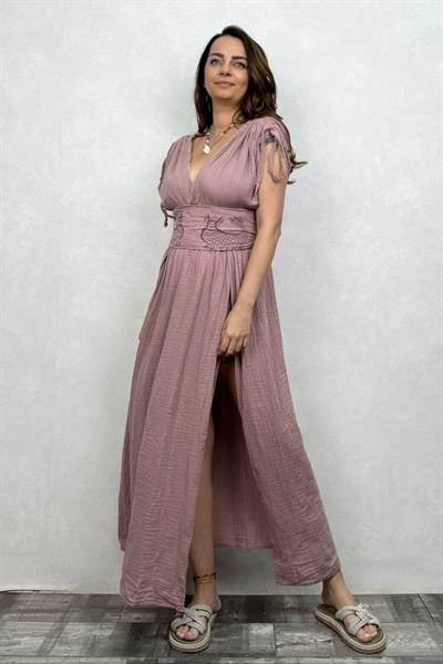 Blanca Şahmeran Elbise - Wood Rose Yaban Gülü
