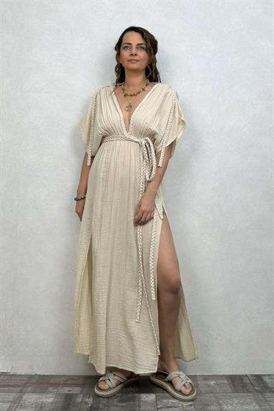 Blanca Selene Elbise - Bej