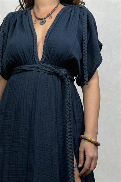 Blanca Selene Elbise - Midnight Navy Petrol