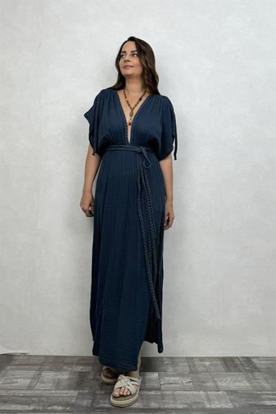 Blanca Selene Elbise - Midnight Navy Petrol