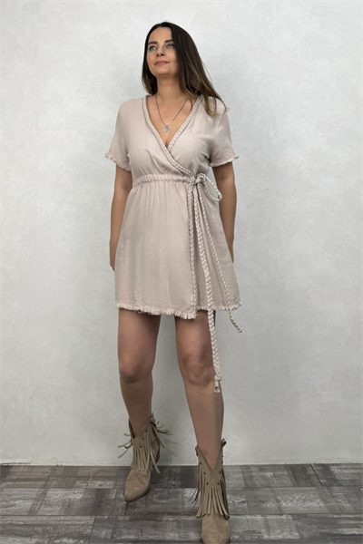 Blanca Soul Nature Elbise - Stone Taş Rengi