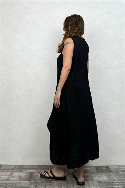 Blanca Venilla Elbise - Siyah