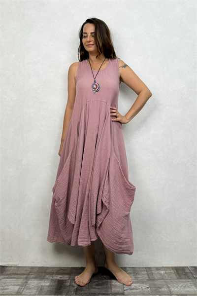 Blanca Venilla Elbise - Wood Rose Yaban Gülü