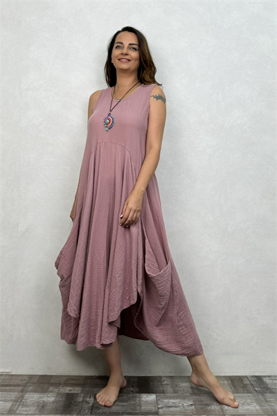 Blanca Venilla Elbise - Wood Rose Yaban Gülü