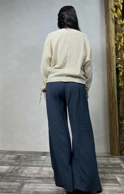 Venüs Müslin Bluz Beige - Bej
