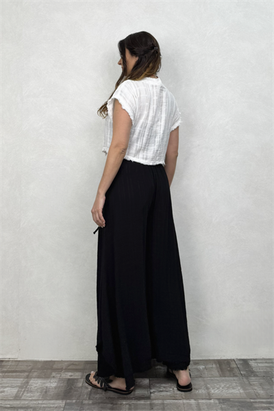 Vialis Müslin Pantolon - Siyah